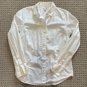 J Crew White Button Up
